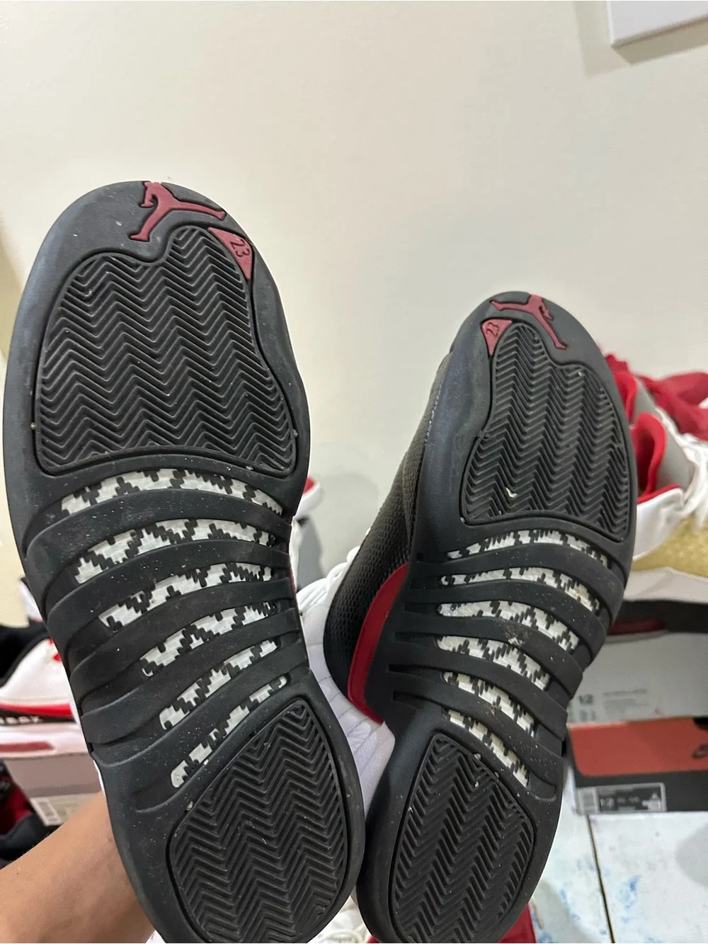 Jordan Men’s Sneakers White/Black/Red Retro Style